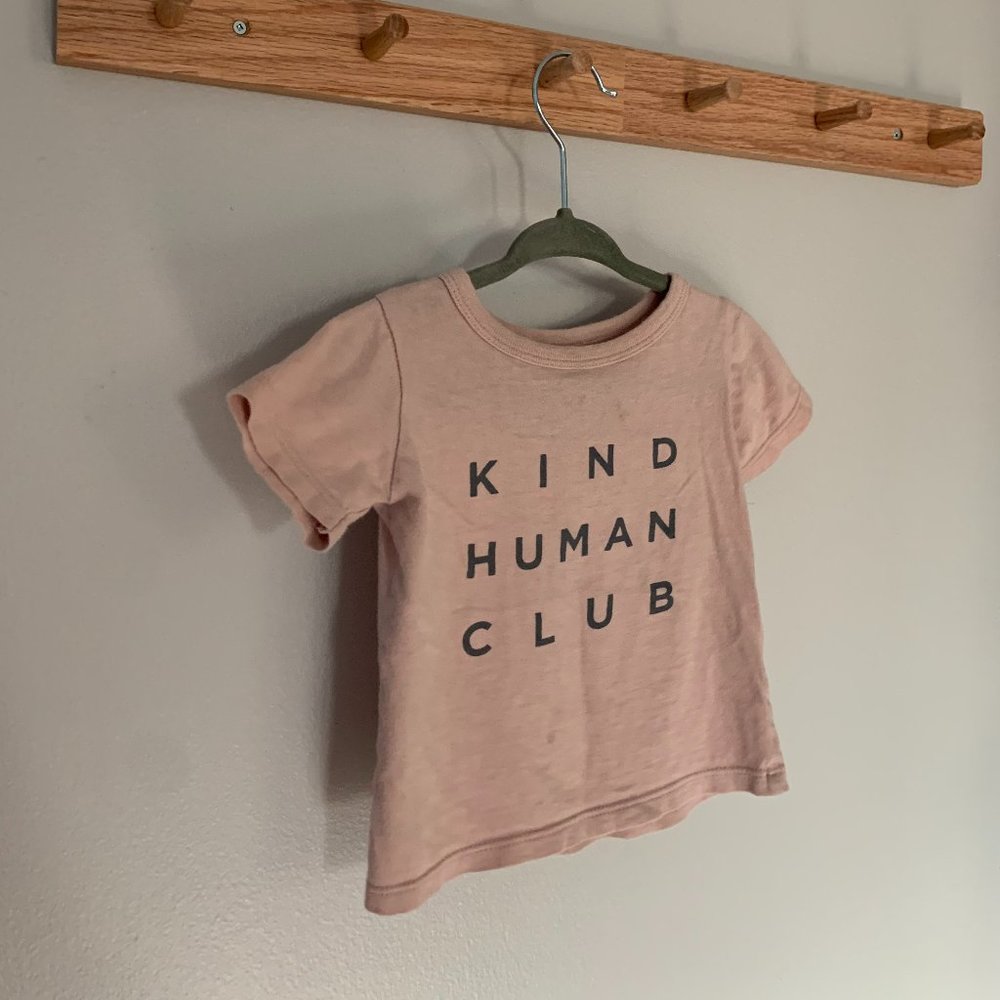 Mini Mioche ‘Kind Human Club’ Pink T-Shirt